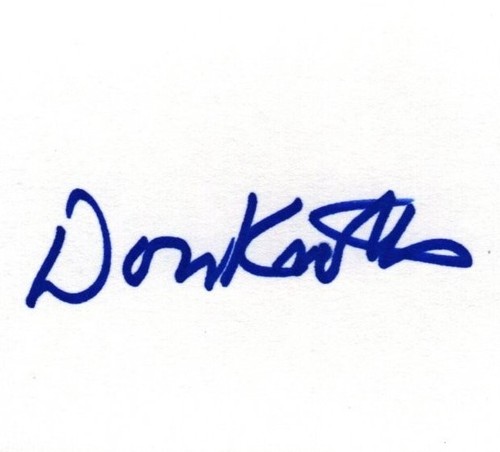 Rare don knotts - don, autograph